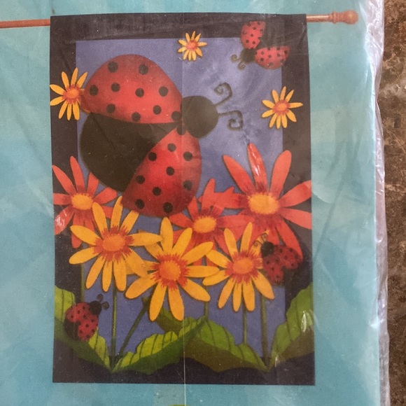 2/$15 🐞LADY BUG🐞 Flag, Polyester Large Outdoor or Indoor Decor, 28” x 40”, NWT - Picture 1 of 4